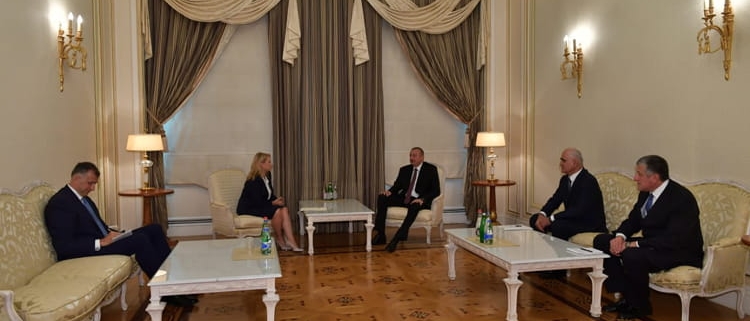 دیدار وزیر اقتصاد گرجستان و رئیس جمهوری آذربایجان
