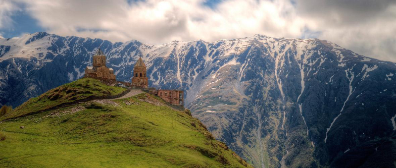 منطقه ای در ۳،۶۵۳ متر از سطح دریا در کازبگی