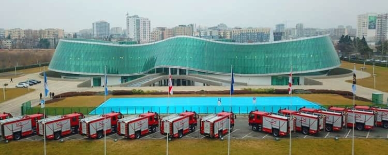 سی عدد ماشین آتش نشانی وارد گرجستان شد